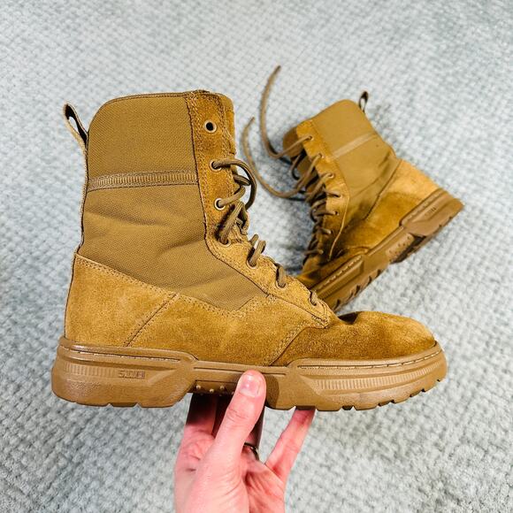 5.11 Tactical Boots Mens US 8.5 Speed 4.0 8" Dark Coyote 106 Side Zip 1720044 - Picture 2 of 6